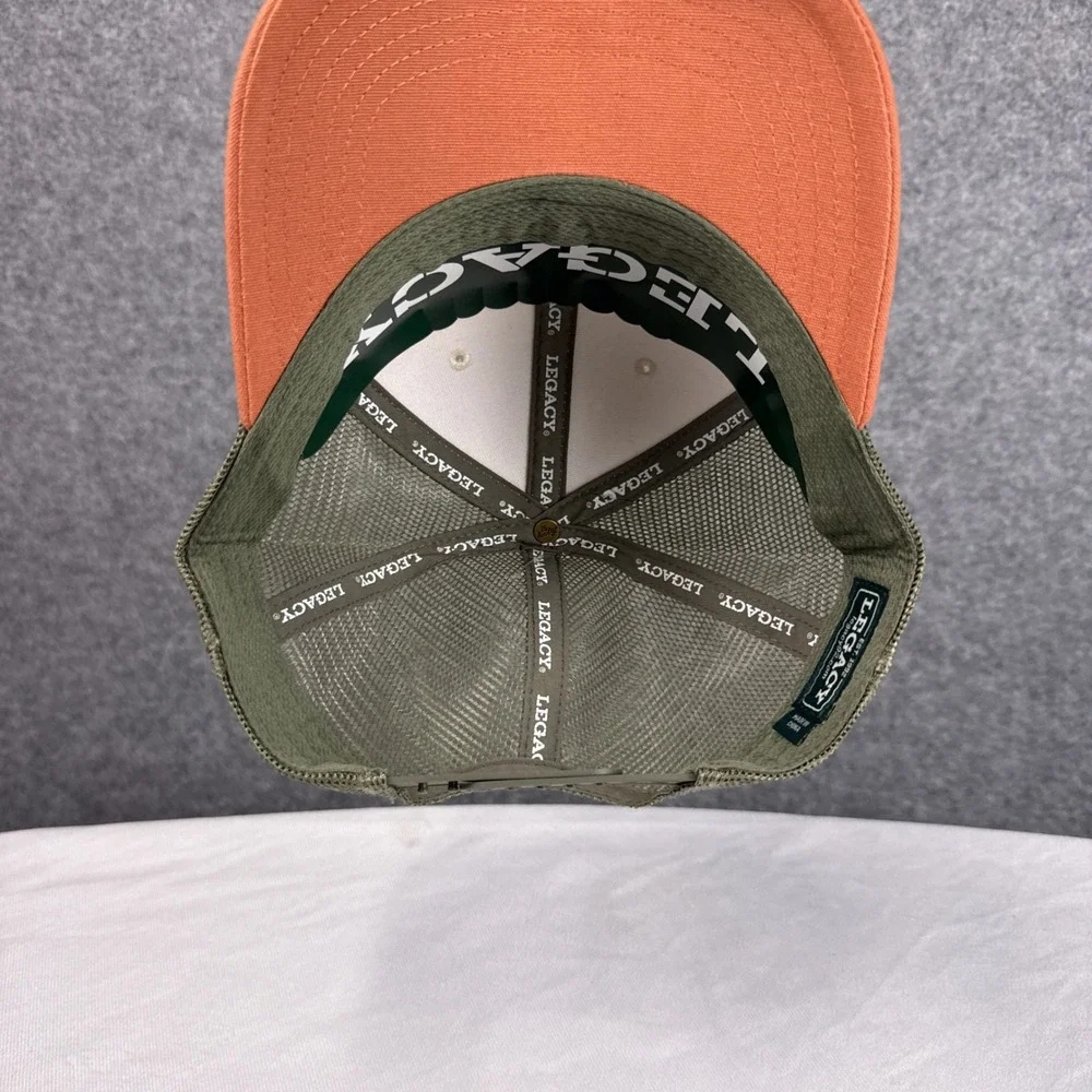Legacy Trucker Hat Hudson Valley NY Adjustable Snapback Green Orange New York